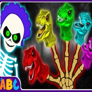 Skeleton Vs Dino Colors Skeleton Finger Family Collection - Finger Family - All Babies Channel | Songs For Kids