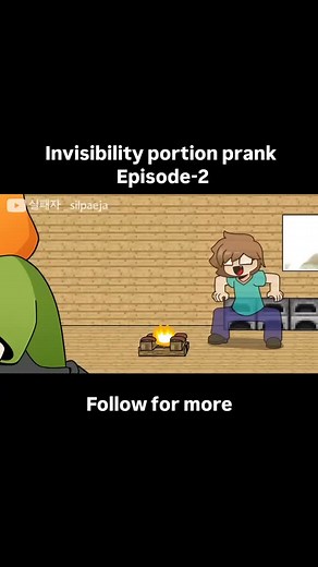 ⚡️✩STEVE✩⚡️ on Instagram: "Minecraft Steve make invisible potion prank episode 2 minecraft animation"