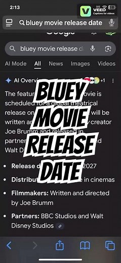 Bluey Movie Release Date - #shorts #bluey