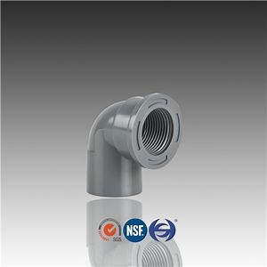 PVC Pipe Fittings Threaded 90deg Elbow