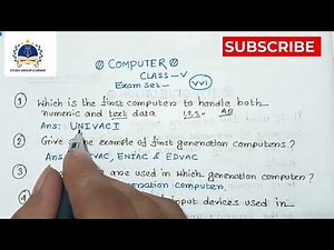 Computer class 5 | Computer class 5 chapter 1 | Class 5 computer chapter 1 | Evolution of computers