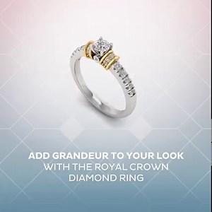 When you flaunt the exquisite Royal Crown Diamond Ring, everyone around you is sure to be enamored by your elegance. https://bit.ly/RoyalCrown-DiamondRing | Pure Gold Jewellers