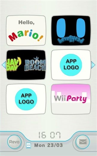 wii phone menu