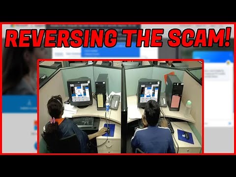 I put a scammers fake popup on his own pc!