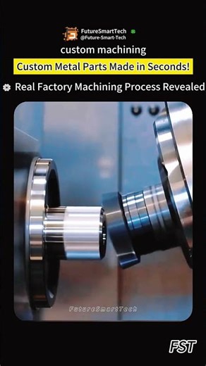 ustom Metal Parts Made in Seconds! ⚙️ Real Factory Machining Process Revealed