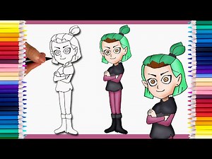 How to Draw Amity Blight The Owl House | step by step