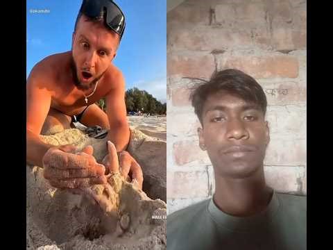 Boy Finds a Living Human Hand Under tha Sand 😱