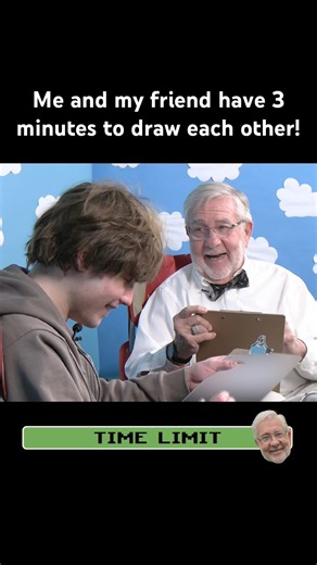 Here is a clip of me and my new friend Edmond drawing each other! 😁