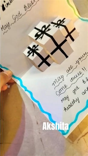 Aesthetic birthday card🃏 ideas 🎀#trending #diy
