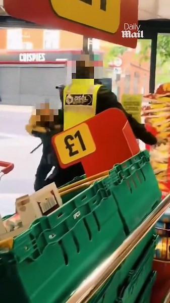 Hero Iceland security guard fights thief with shopping cart