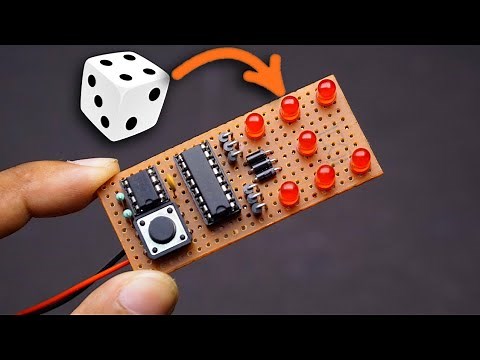 Make a electronic dice circuit