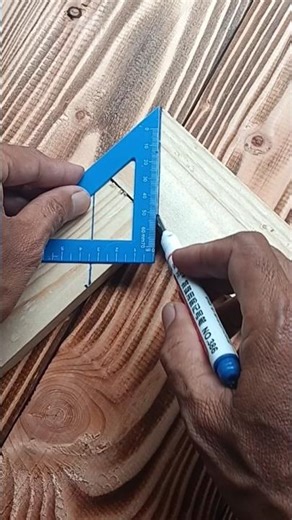 The carpenter's brilliant technique of forming an elbow angle with a single line #woodworking