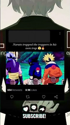Naruto trap the traper in his own trap | Naruto anime movement status 😈😈😎😈