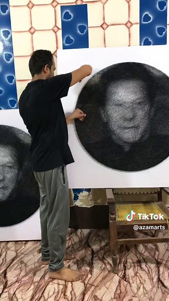 Thread Art Creation - 3 ft by 3 ft