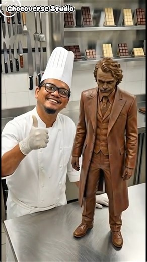 The chocolate Joker is going to surprise the chef #shorts