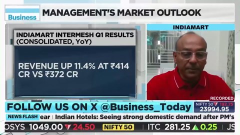 IndiaMART Q1 earnings | Founder & CEO Dinesh Agarwal on growth, demand & FY27 outlook