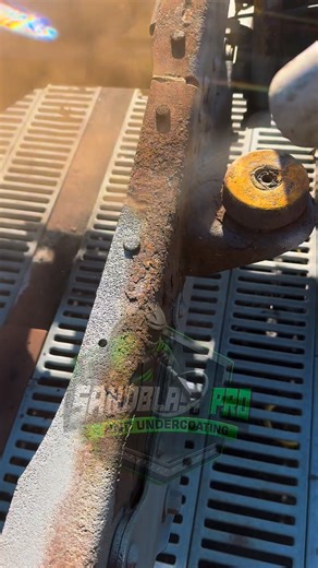 Sandblast Pro on Instagram: "Rust on a truck frame is not just cosmetic. It is structural. At Sandblast Pro we remove heavy rust and corrosion from truck frames using professional sandblasting, taking the metal back to a clean, raw surface. This process stops rust from spreading, reveals hidden damage, and properly prepares the frame for primer, paint, or protective coatings. Why sandblasting matters Rust weakens the frame over time. Hidden corrosion can fail inspections. Painting over rust does