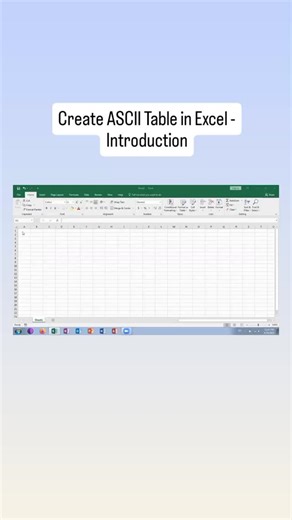 Tech Solutions on Instagram: "Create ASCII Table in Excel - Introduction"