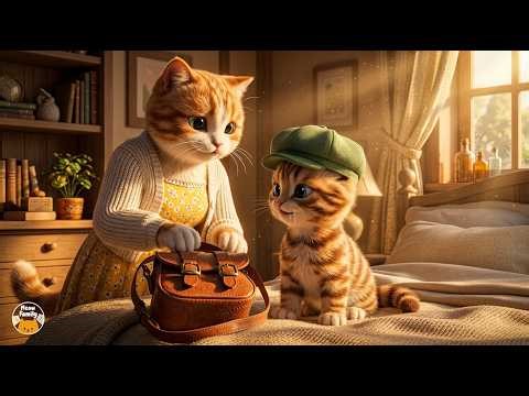 Cute Baby Kitten Goes Shopping with Mama Cat 🛍️| Fun & Adorable Adventure!