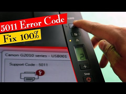 Cannon Pixma Printer 5011 Support Code Fix 100%