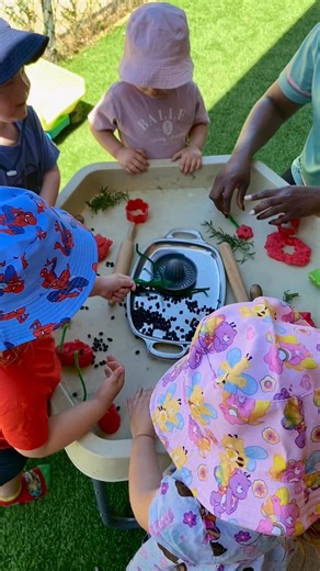 Our Toddlers exploring the story and significance of the poppy through creative experiences 🌱 | Banksia Kids Early Learning Centre