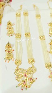 Haar set Copper based gold polish To buy WhatsApp me 7002411781 | Alanggkar by Maina