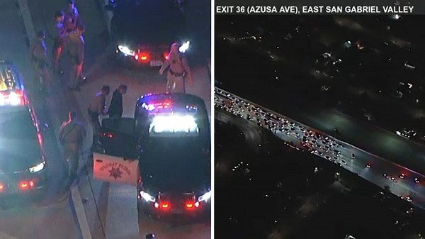 Chase: High-speed SUV pursuit across LA ends in arrest on 10 Freeway
