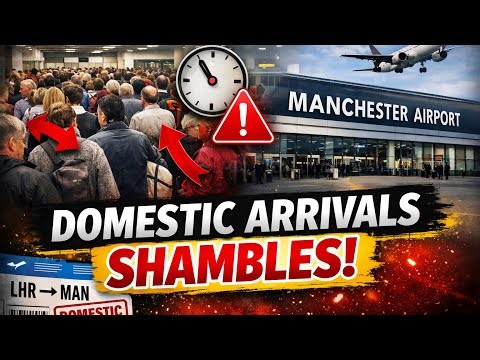 Manchester Airport arrival as a domestic customer