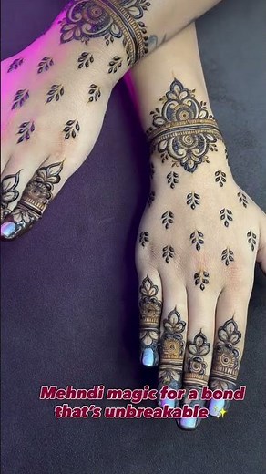 Unique and latest back hand mehndi design