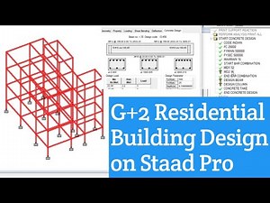 G+2 Residential Building Design in Staad Pro