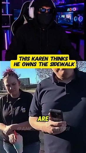 This Karen Thinks He Owns the Sidewalk #firstamendmentauditor #constitution #americanrights