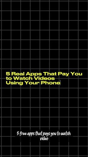 Get paid watching videos using your phone on these 5 legit Apps #getpaidtowatchvideos