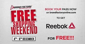 37 reactions · 25 shares | 4th - 8th December Not only discounts, but free shopping! Yes, you read that right! Book your passes now! | Brand Factory | Facebook