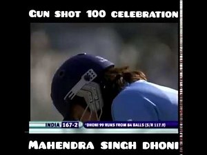 MS DHONI GUNSHOT 🔫CENTURY CELEBRATION VS SRI LANKA ||BEST CENTURY CELEBRATION ||CAPTAIN MAHI ROCKED