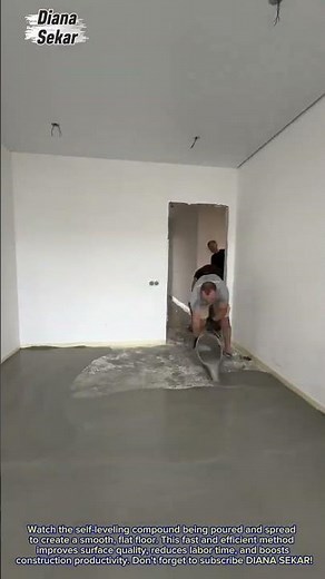 Amazing Self-Leveling Floor Installation | Fast Concrete Floor Leveling Process