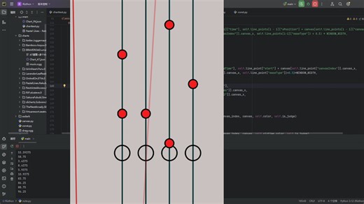使用Python制作的Rizline模拟器