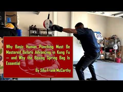 Why Basic Human Punching Must Be Mastered Before Advancing in Kung Fu and Why the Boxing Spring Bag