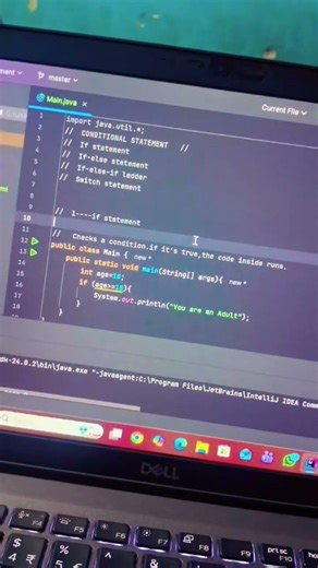 #Conditional statement in Java😎😎#