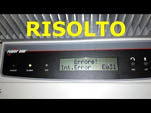 DV 158 Riparazione Inverter Aurora errore E031