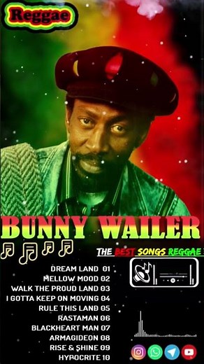 Bunny Wailer Greatest Hits | Reggae Songs | Top 10 Hits of All Time 2024