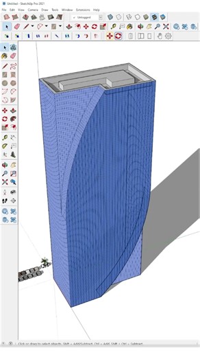 ✅EMERGING TOWER CONCEPT SKETCHUP⁉️#shorts #new #sketchup #viralvideo #trending