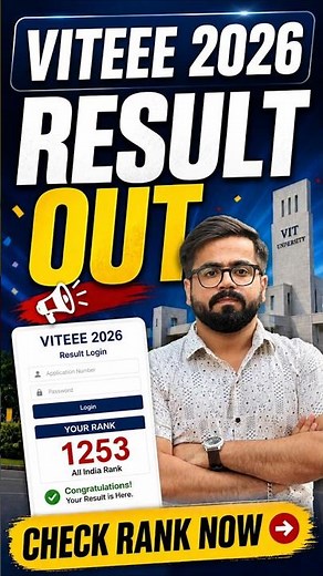 VITEEE 2026 Results Out Now! How to Check Rank Card, Topper List Update and Full Details