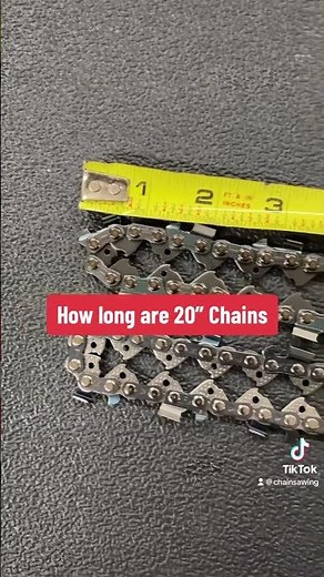 How to measure chainsaw chain?
