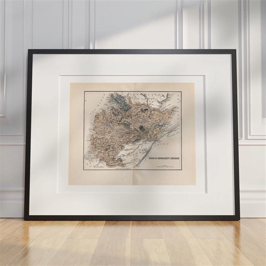 Vintage Scotland County Map 1934 : Ross & Cromarty Shires - Cartography by William Home Lizars - Etsy UK