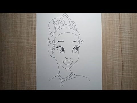 How To Draw Princess Tiana From Princess And The Frog