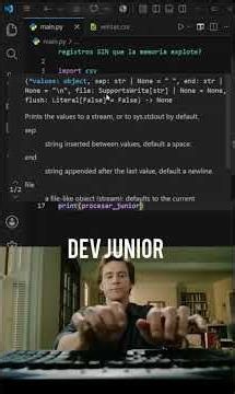 NOVATO vs EXPERTO en Python🔥—¿Cómo leen archivos grandes SIN que la memoria explote? #pypシ #dev
