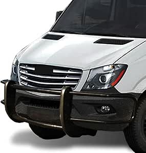 Black Horse SPARTAN Grille brush Bumper Guard Modular Black Compatible with 07-09 Dodge sprinter/Freightliner Sprinter 2500/3500|19-24-Benz sprinter 1500/4500|10-24-Benz sprinter 2500/3500-17D501MA