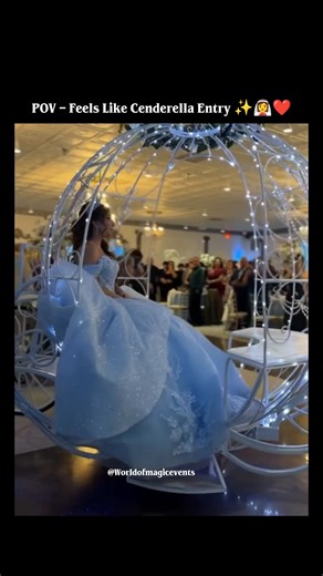 Cinderella Theam Bridal Entry 👰‍♀️💐 #cinderella #bridalentry #fairytales #entryideas #shorts #viral