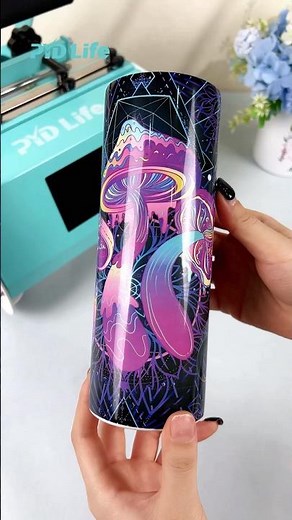 How to get Perfect NO GHOSTING sublimation tumbler with tumbler heat press? #pydlife #sublimation