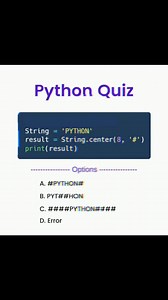 Python Quiz  | Techie Munnoo | Facebook